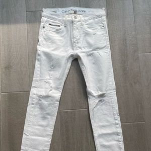 Calvin Klein Slim Boyfriend Jean White size 26